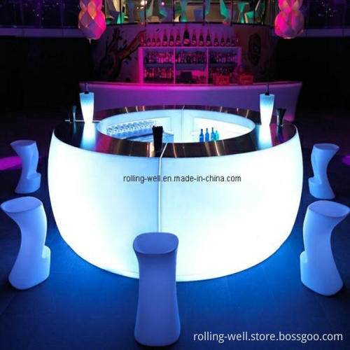 LED Fashionable Luminous Bar Counter. Rechargeable Bar Counter for Bar